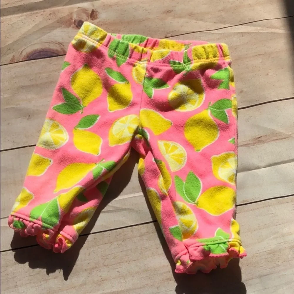 🍭4/$20 Carter’s lemon leggings - newborn
